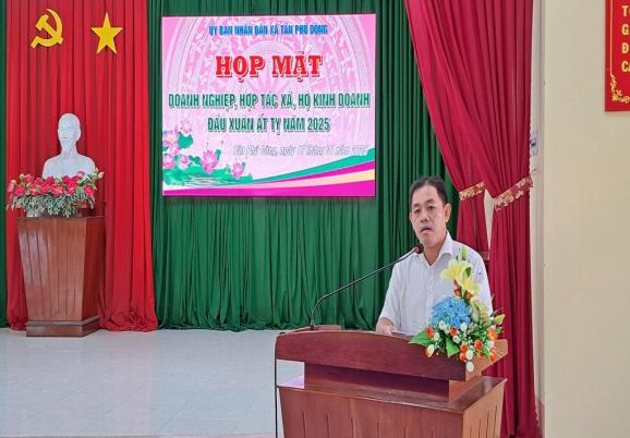 HỌP MẶT DOANH NGHIỆP, HỢP TÁC XÃ, HỘ KINH DOANH XUÂN ẤT TỴ 2025